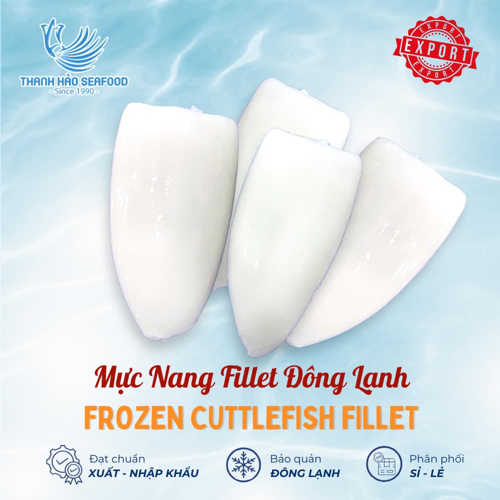Mực Nang Fillet Đông Lạnh