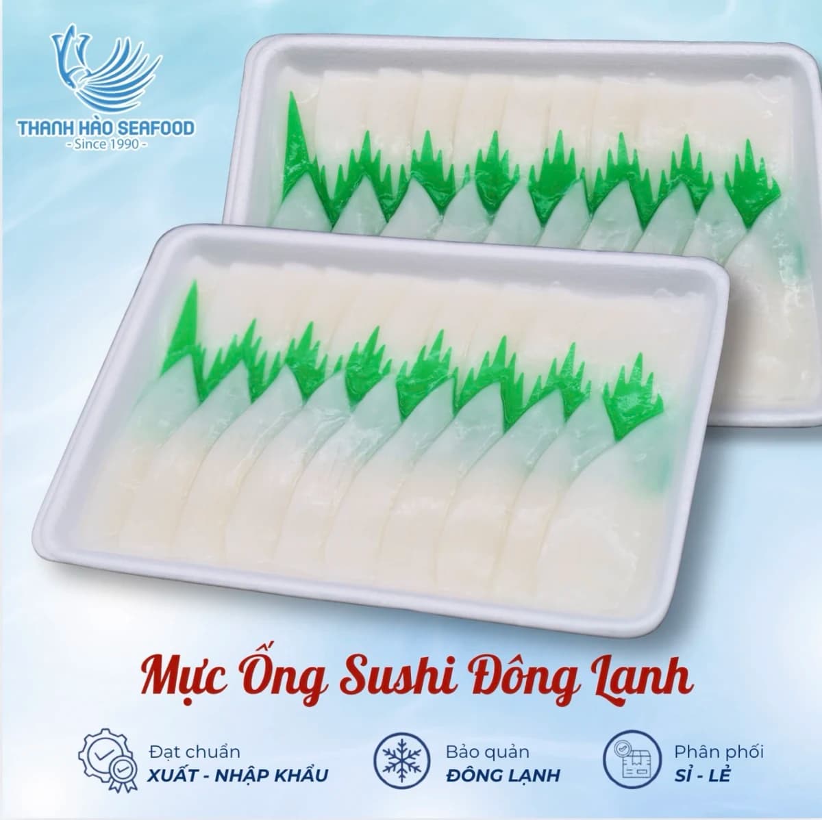 Mực ống sushi