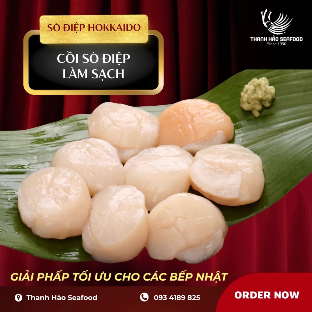 Cồi Sò Điệp Nhật Đông Lạnh